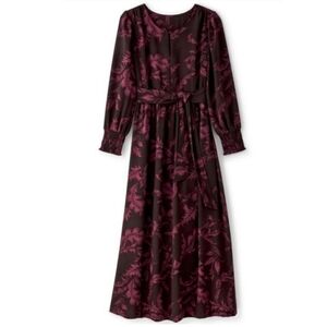 Soft Surroundings Women's Dianthe Maxi Dress Size XSP Dark‎ Floral Cottagecore